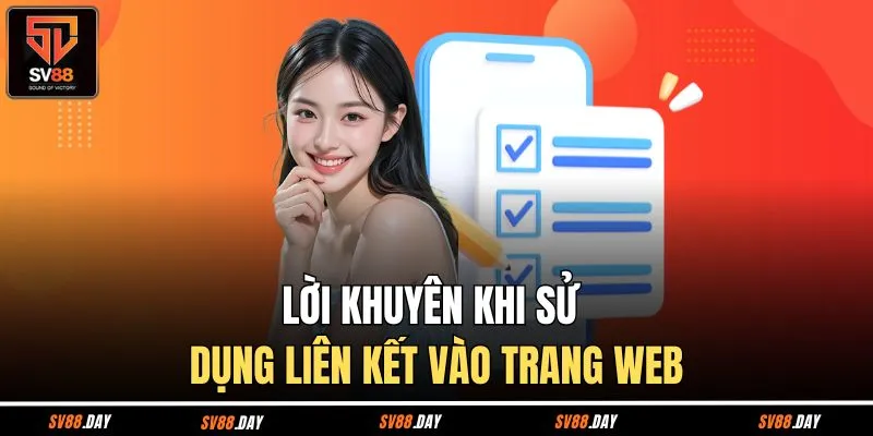 Lời khuyên khi sử dụng liên kết vào trang web